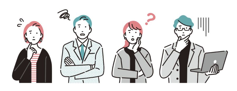 困惑する人たち
