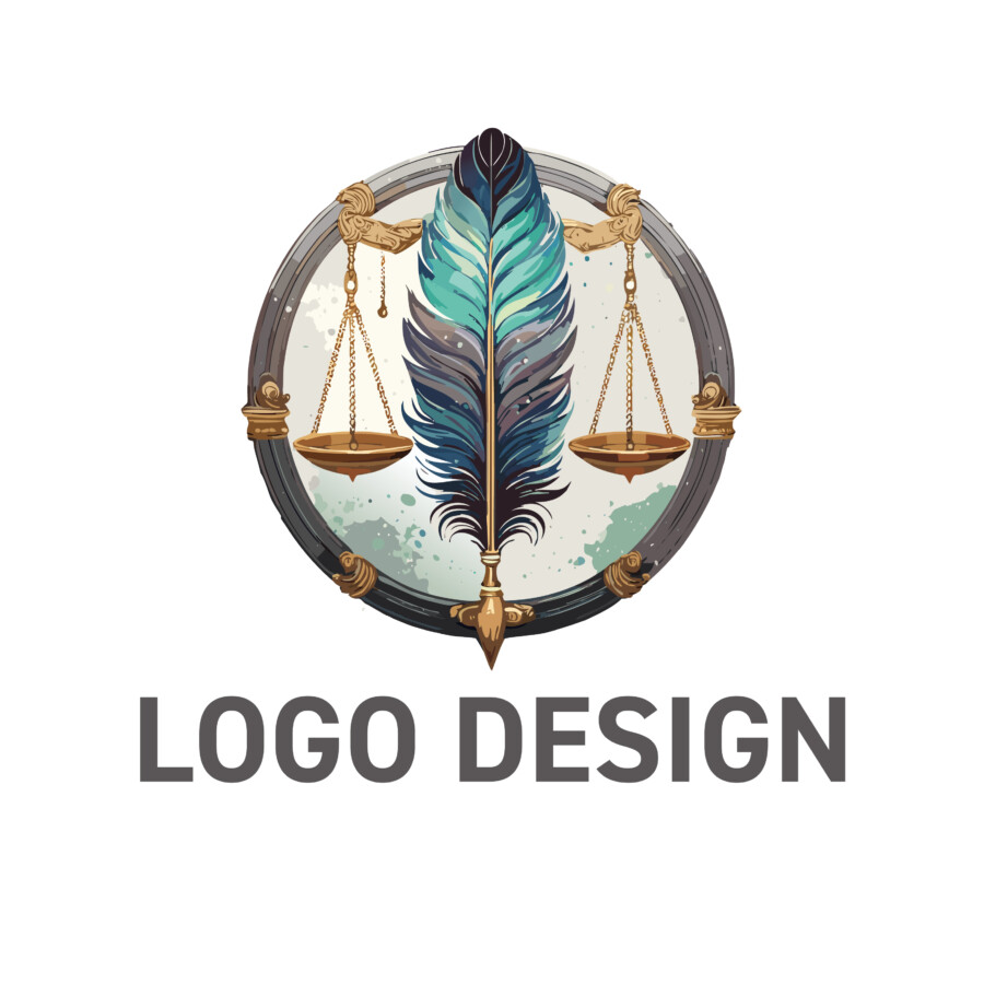 知性と公正を象徴する、伝統と信頼の士業向けロゴデザイン