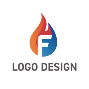 燃えるような情熱を表現する、印象的な炎のロゴデザイン