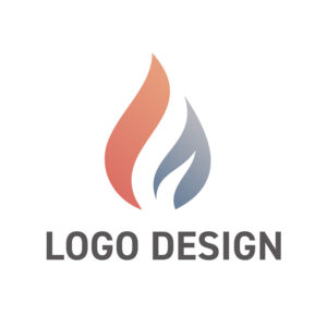 知性と情熱の融合を表現する、洗練された炎のロゴデザイン