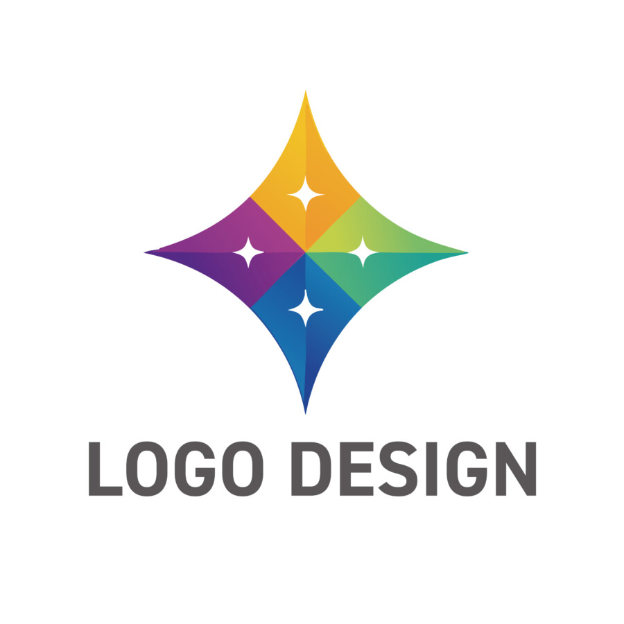 鮮やかな輝きが未来を照らすロゴデザイン