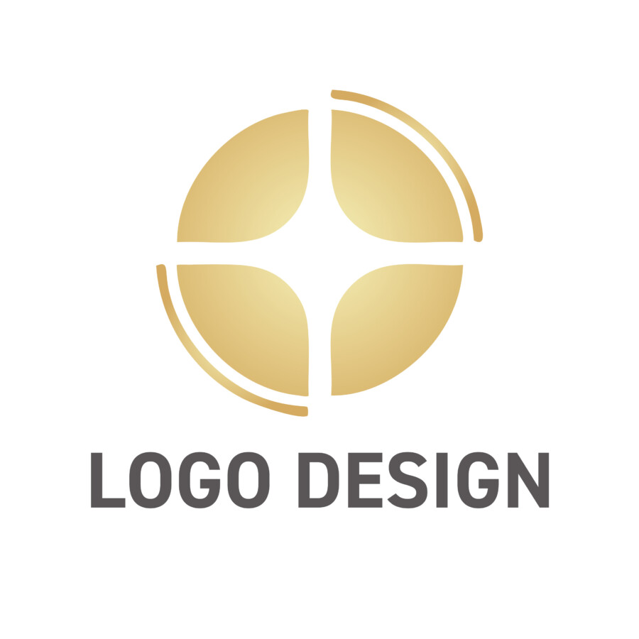 中心から輝きが広がる、結束と価値を象徴するロゴデザイン