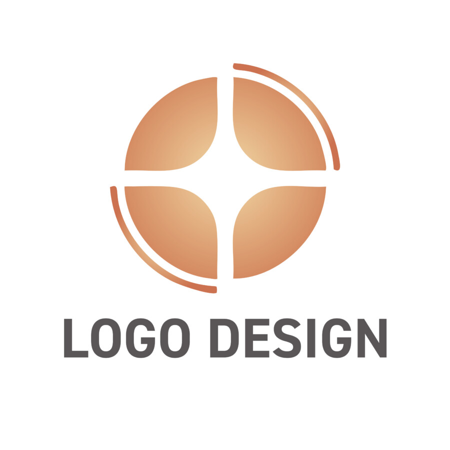 中心から輝きが広がる、結束と価値を象徴するロゴデザイン