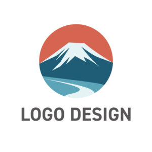 夕日に染まる富士と悠久の流れ、日本の美意識を宿すロゴデザイン