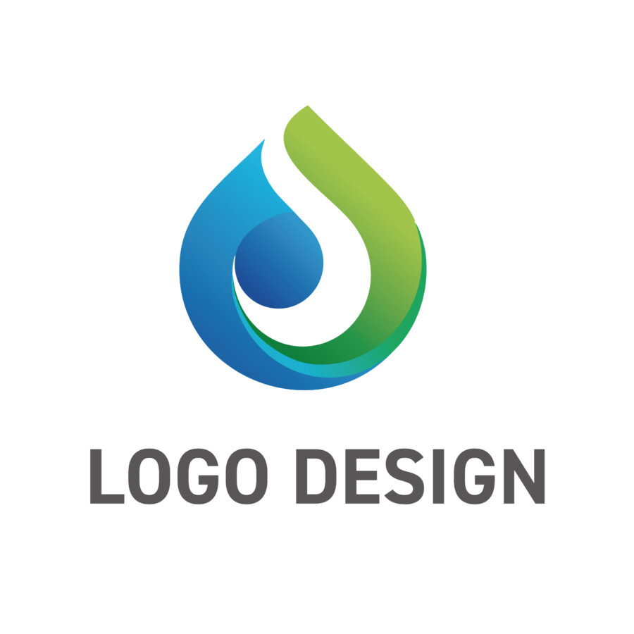 生命の源を象徴する、清らかな一滴のロゴデザイン