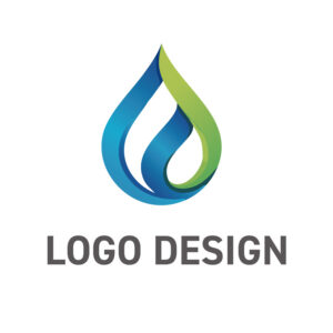 湧き上がる力と調和を映す、生命感あふれる雫のロゴデザイン
