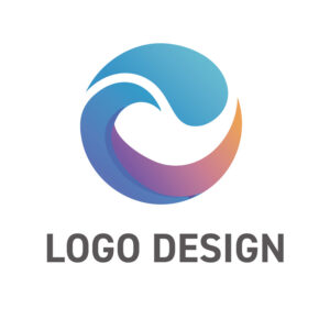 循環する力と調和を映す、ダイナミックな波のロゴデザイン