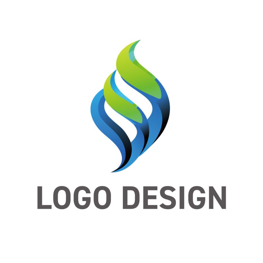 三つの流れが織りなす、生命力あふれる躍動のロゴデザイン