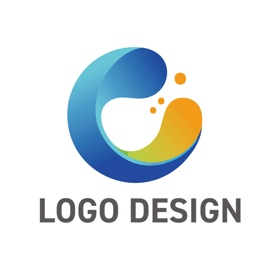 包み込む波と弾けるしずくが躍る、親しみやすい水のロゴデザイン