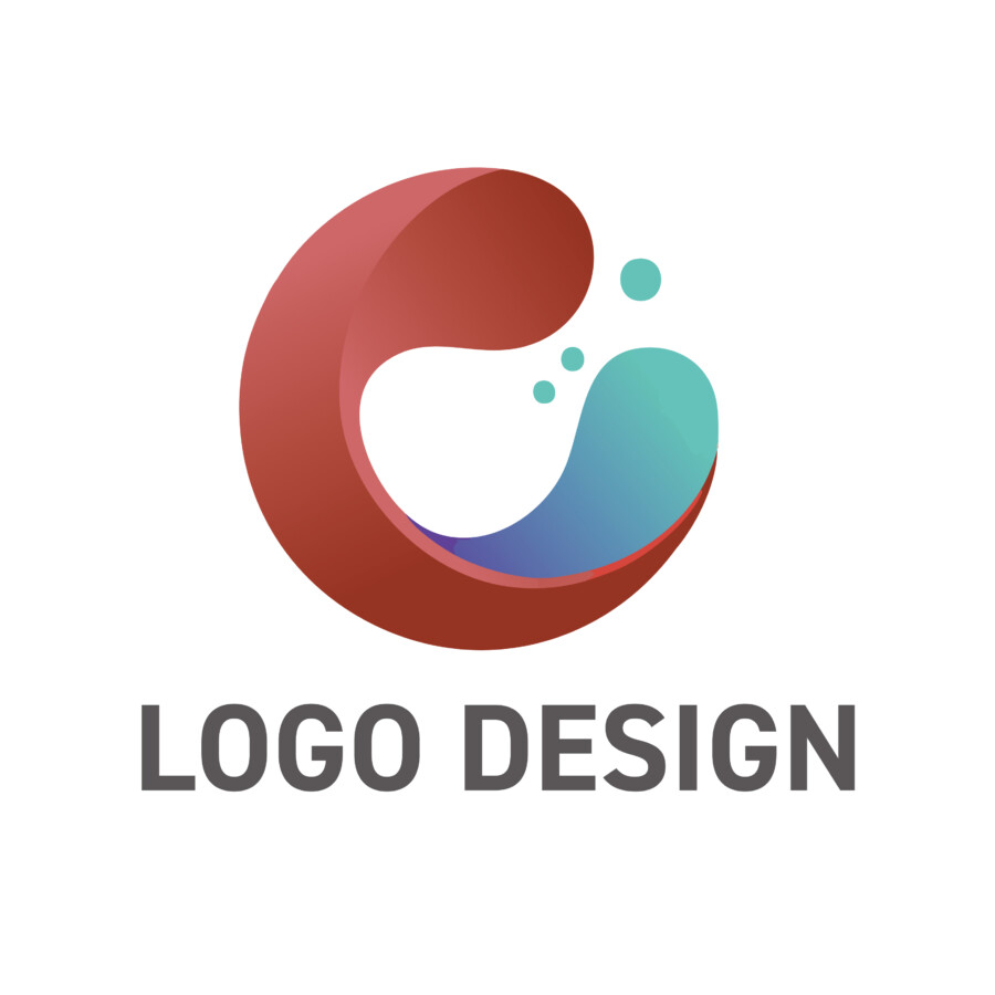 包み込む波と弾けるしずくが躍る、親しみやすい水のロゴデザイン