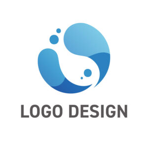 二つの雫が織りなす調和と循環の、静謐な水のロゴデザイン