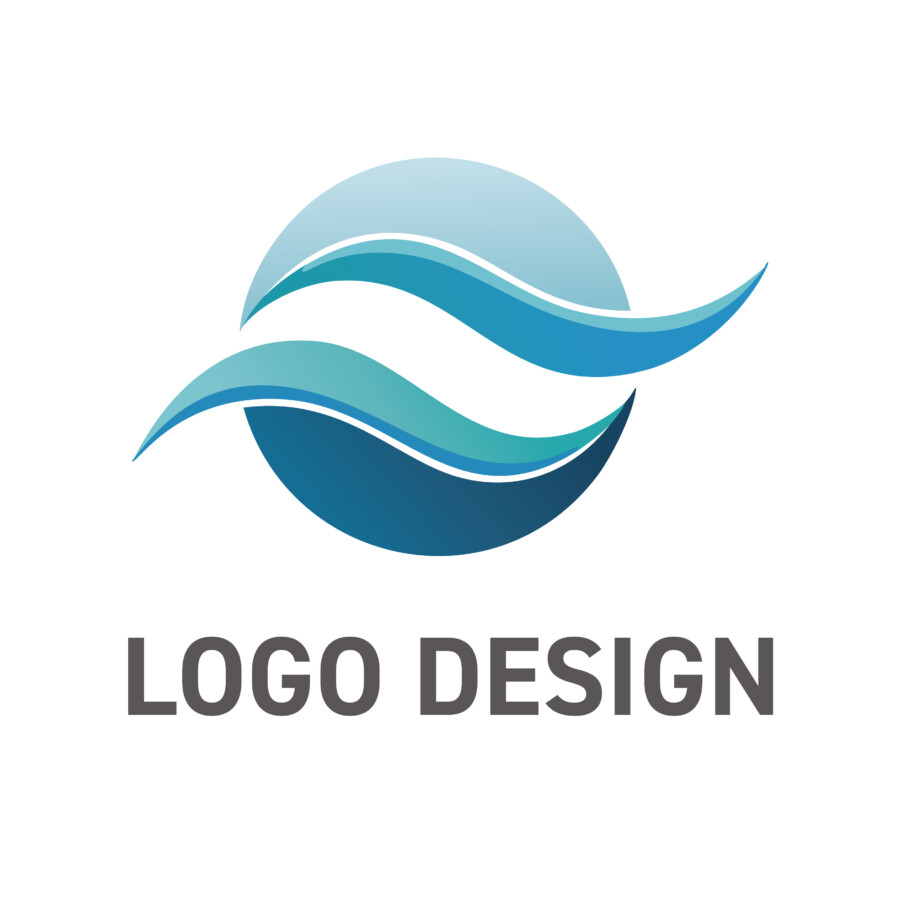 地球を巡る流れと調和を思わせるロゴデザイン