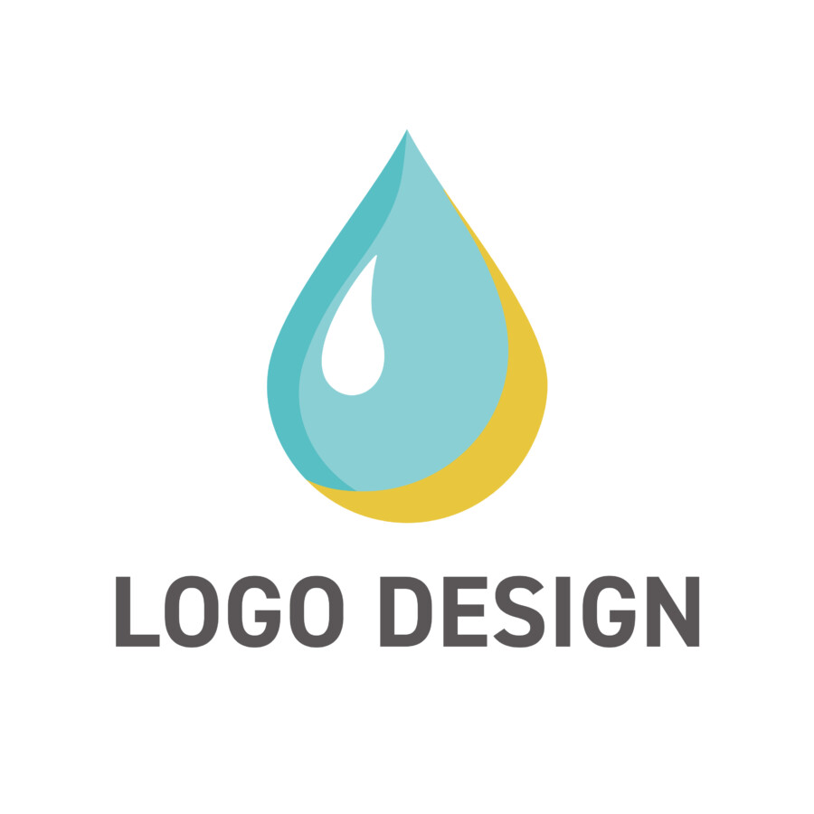 清らかな一滴に宿る、希望の光彩ロゴデザイン