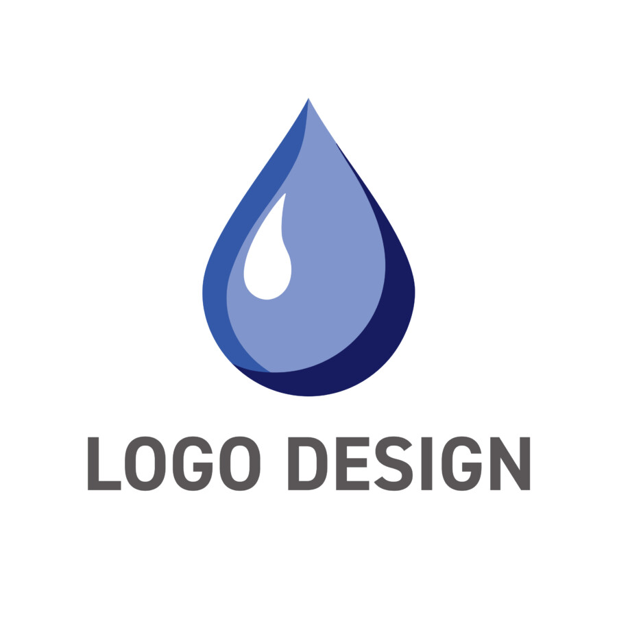 清らかな一滴に宿る、希望の光彩ロゴデザイン