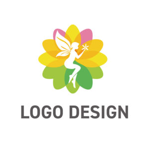 優しさと希望を織りなす、可憐な花の妖精ロゴデザイン