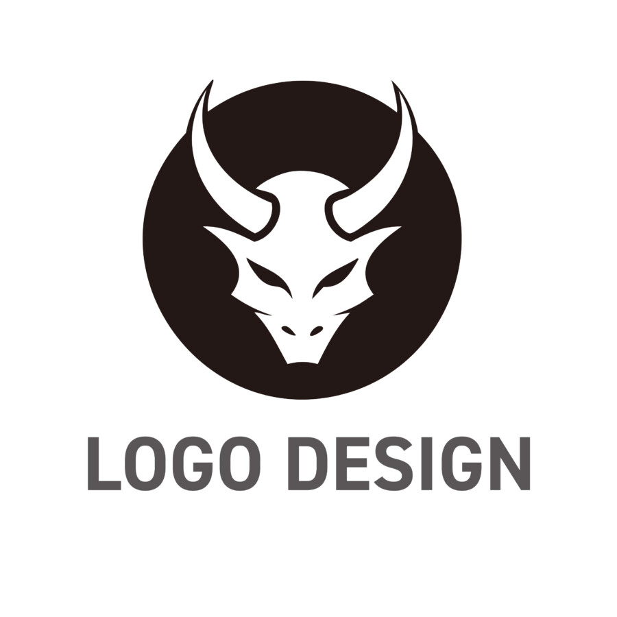 鋭さと力強さを宿す、円影の幻獣フェイスロゴデザイン