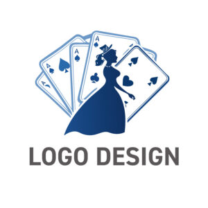 遊び心とエレガンスが交差する、物語めいたカードレディロゴデザイン