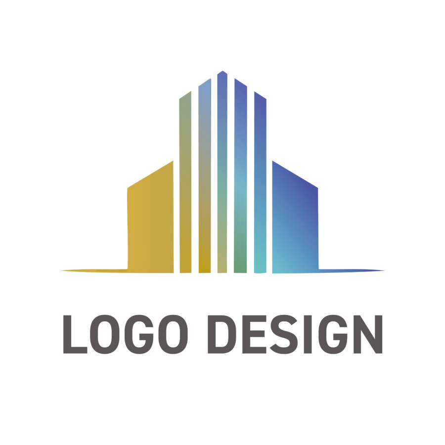 朝焼けにも夕焼けにも見える、温かなグラデーションが印象的なロゴデザイン