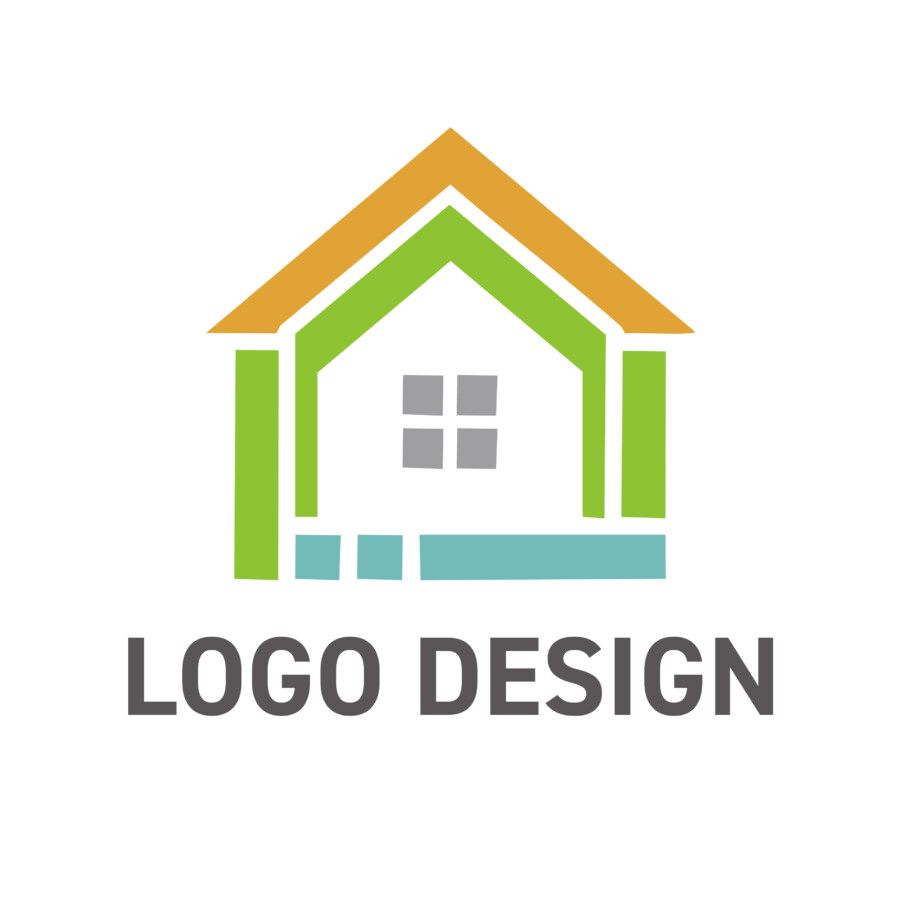 温もりと暮らしに彩りを与える、親しみやすい家のロゴデザイン