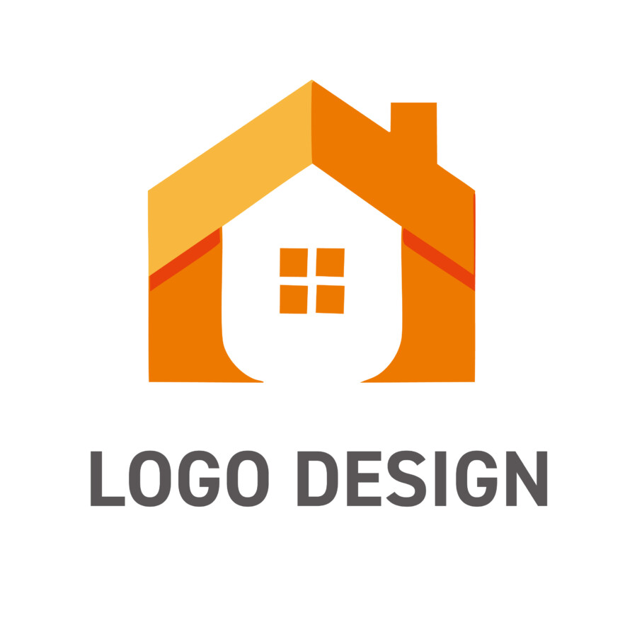 あなたに寄り添う温もりを象徴する、赤い家のロゴデザイン