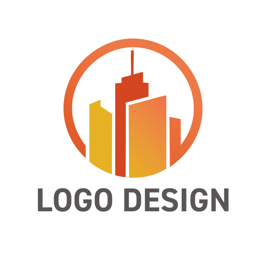 緑が息づく都市の未来と成長を描くサークルモチーフ ロゴデザイン