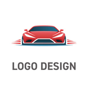 情熱の赤が目を引く、未来へ突き進む力強さを表現したロゴデザイン