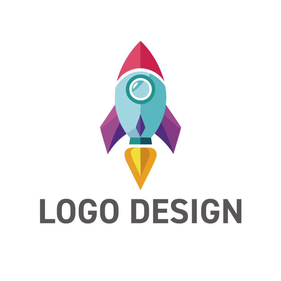 未来への発射カウントダウン！夢と冒険心を刺激するロケットのロゴデザイン