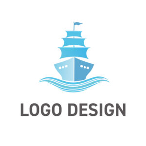大海原へ漕ぎ出す挑戦と信頼を象徴するロゴデザイン