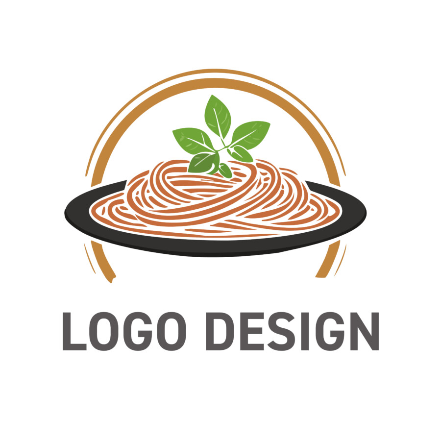 手作りの温もりを伝える、シンプルモダンなパスタのロゴデザイン