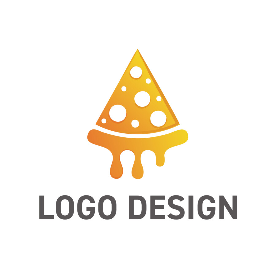 とろけるチーズが食欲をそそる、熱々デリシャスなロゴデザイン
