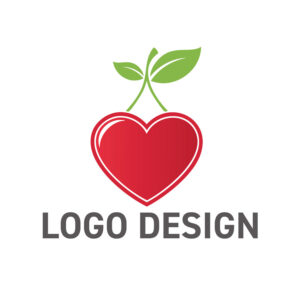 みずみずしい愛情を実らせる、ハート&リーフのロゴデザイン