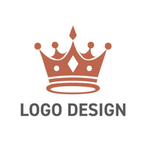 温もりと親しみを伝える、心に寄り添う王冠モチーフのロゴデザイン