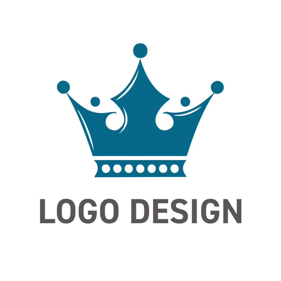 信頼と先進性をまとう、王冠モチーフのロゴデザイン