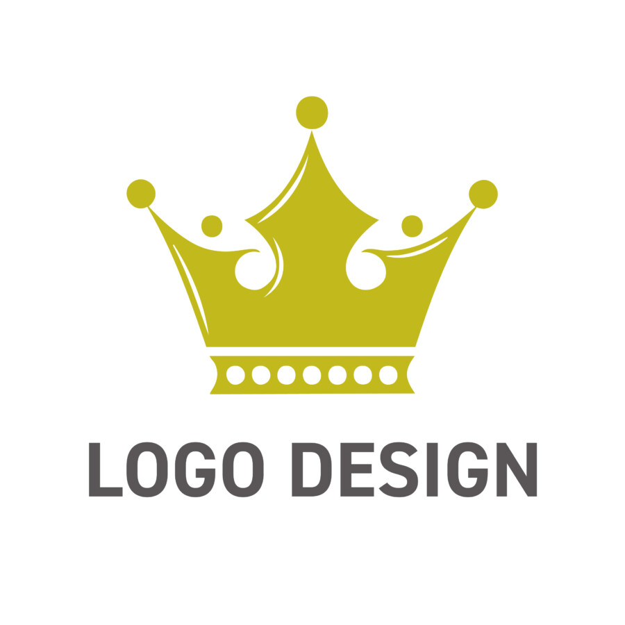信頼と先進性をまとう、王冠モチーフのロゴデザイン