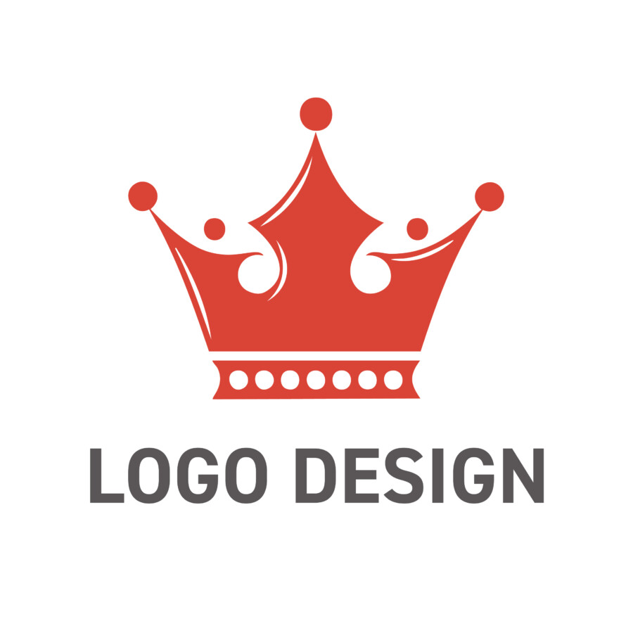 信頼と先進性をまとう、王冠モチーフのロゴデザイン