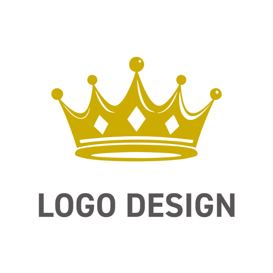 普遍的な価値を輝かせる、王冠モチーフのロゴデザイン
