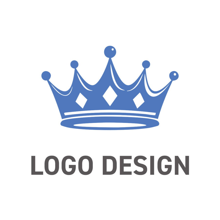 普遍的な価値を輝かせる、王冠モチーフのロゴデザイン