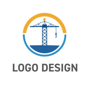 未来を吊り上げる、信頼と創造のクレーンロゴデザイン