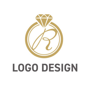 洗練された輝きと想いを繋ぐ、リングモチーフのロゴデザイン