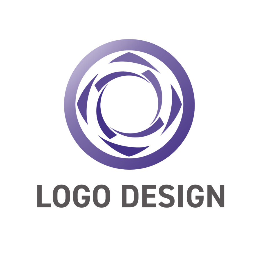 スパイラルに進化する結束力、円環のロゴデザイン