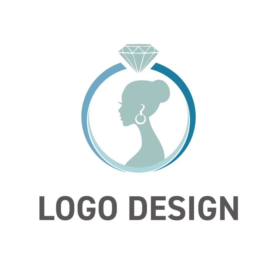 輝きをまとう女性へ、エレガンスを宿すリングモチーフのロゴデザイン