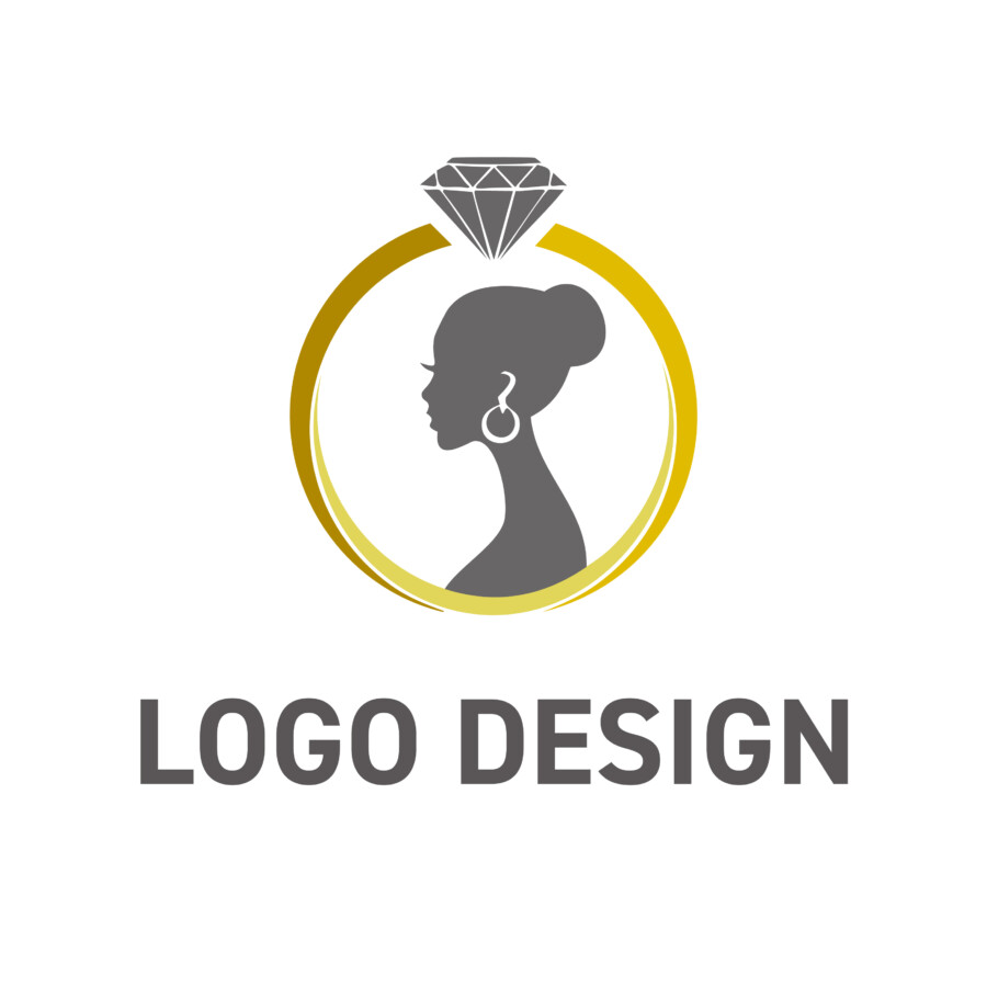 輝きをまとう女性へ、エレガンスを宿すリングモチーフのロゴデザイン