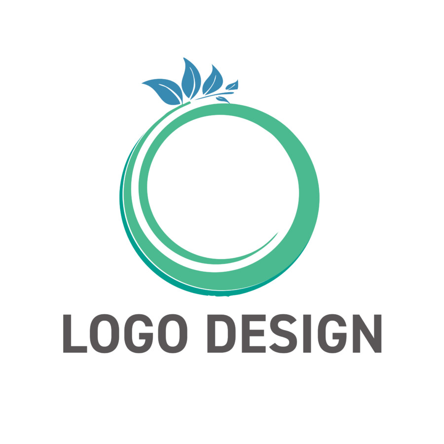 自然の息吹と成長のサイクルを表現する、リーフサークルのロゴデザイン