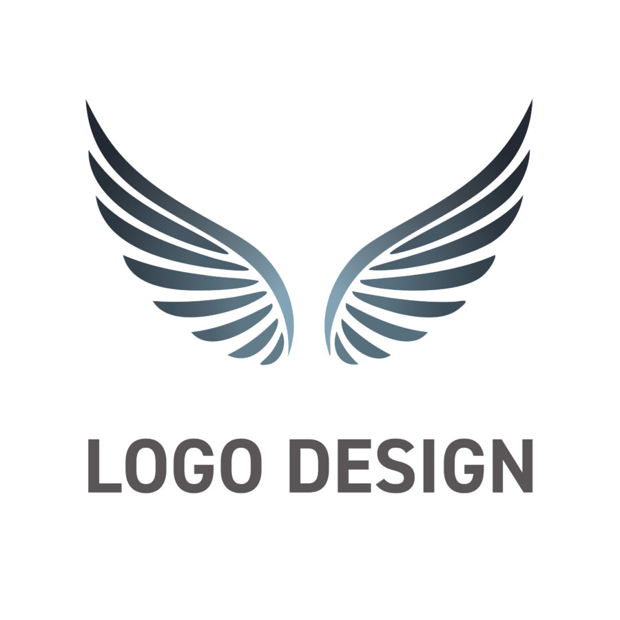 ビジネスの可能性を広げる、精悍な翼のロゴデザイン