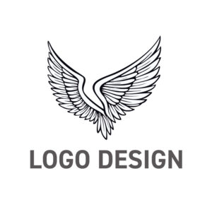 未来へ羽ばたく企業の想いをかたちにする翼のロゴデザイン