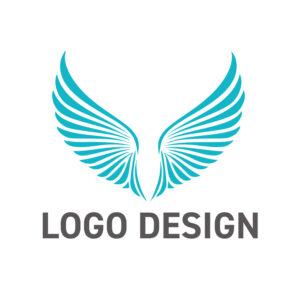 軽やかに未来へと羽ばたく、開放感に満ちた翼のロゴデザイン