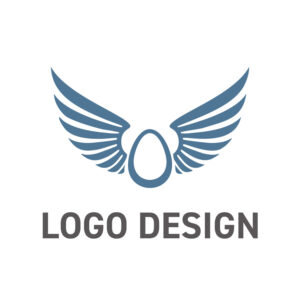 新たな可能性を育み未来へ羽ばたく、翼と卵のロゴデザイン
