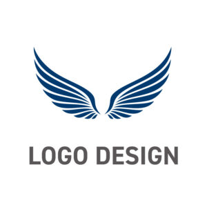 信頼と品格を宿す、力強くも洗練された翼のロゴデザイン