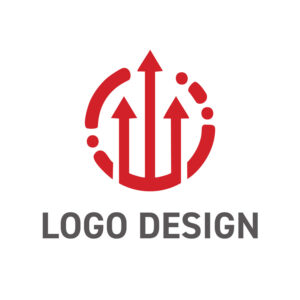 力強い上昇と多角的なサポートを象徴する情熱のロゴデザイン