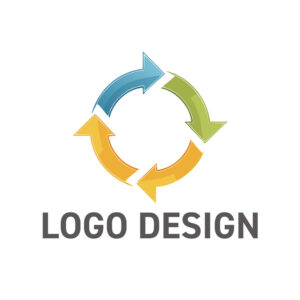 循環と連携が生み出す未来を彩る、4つの矢印が魅力のロゴデザイン